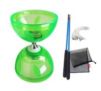 PLLYPE Diabolo Freläufer avec roulement à billes, diabolo LED avec 3 couleurs clignotantes, triple kit de stockage avec corde de rechange de 10 m, sac en filet et barre professionnelle, triple