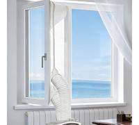 PLLYPE Kit Calfeutrage Climatiseur, 400 cm Joint de Fenêtre pour Climatiseur Mobile, Calfeutrage Fenetre Climatiseur, Aucun Perçage Requis, Pour Tous les Climatiseurs et Sèche-linge Portables