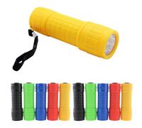 PLLYPE Mini Lampe de Poche, 10PCS Lampe de poche LED, Petite lampe de poche pour enfants, Lampe de poche LED gel de silice, pour camping, extérieur