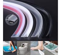 PLMM 80CM Joint d'écran de Douche,Barrière De Douche Pliable,Barrière De Douche De Rétention De Barrage De Seuil De Douche Pliable,pour La Séparation Humide Et Sec