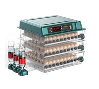 PLMNBQWE Incubateur Automatique d'œufs, capacité de 256 œufs, avec Rotation Automatique, contrôle de l'humidité, Remplissage en Eau et Mirage des œufs pour volailles