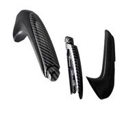 PLMNHSS Pommeau levier vitesse Pour Civic 2006-2011 Pommeau De Levier Vitesse Voiture Manette Couvercle Poignée Frein Gris/Fiber Carbone(Brake Handle Cover 2)