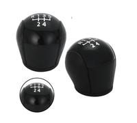 PLMNHSS Pommeau levier vitesse Pour Fourgon Transit MK7 2006-2014 Levier De Changement Vitesse Intérieur Automobile Produit En Argent Noir Manuel 5/6 Vitesses(Black 5 speed)