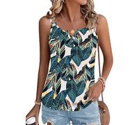 PLMOKEN Débardeur D'Été À Col en V pour Femmes Camisole sans Manches À Bretelles Spaghetti