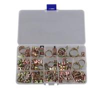 Plmvhpb 115 Pièces Colliers de Serrage à Ressort 6-22mm Pince à Ressort Zingué Tuyau de Conduite de Carburant Tuyau D'Eau Colliers de Serrage de Tube D'Air Fixation Collier de Serrage