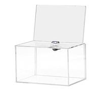 Plmvhpb BoîTe de Dons en Acrylique - BoîTe pour Le Vote, la Charité, Les Sondages, Les Sondages, Les Concours, Les Conseils, Les Conseils, Les Avis