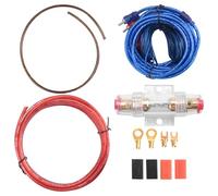 Plmvhpb Kit de câblage pour amplificateur de voiture 1500 W - Faisceau d'installation complet, câbles audio