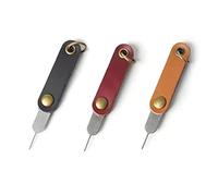 Plmvhpb Outil d'éjection de Carte SIM 3 Pièces Aiguille Universelle Étui | Ensemble 3 pièces pour retirer facilement les cartes SIM; compatible avec la plupart des téléphones, boîtier PU et rangement.