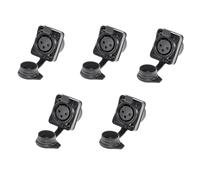 Plmvhpb Support 3 Pôles 3 Pôles Étanche pour Microphone Mâle et Prise Audio XLR Support de Tête XLR Fileté Équilibré, Facile à Utiliser C