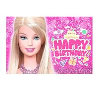 PLNVNVP Barbi Fond de Toile Photo Princesse Photos Fonds Toile de Fond pour Fête Anniversaire Enfant Toile de Fonds Barbi Anniversaire Thème Toile de Fondes,150x100cm