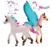 PLNVNVP Figurine Licorne Miniature,Modèle Figurine Licorne - Décoration pour Gâteau, Collection de Modèles Animaux pour Enfants, Idéal pour Jouets et Décoration