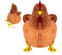 PLNVNVP Jouets en Peluche Poule, Animaux en Peluche Poule Mignonne, Simulation Poupée Stuffed, Oreiller en Stuffed Cadeaux de Anniversaire/Noël/Saint Valentin/Thanksgiving(15 x 15 x 22cm)