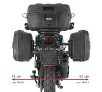PLO9701MK Porte-Valise Cadres Latéraux GIVI Pour QJ Motor SRT 600 SX 2024/2025