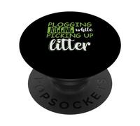 Plogging Jogging avec Garbage Collection PopSockets PopGrip Adhésif