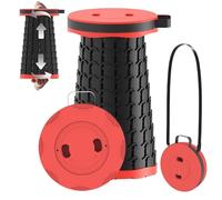 PLOGGING Tabouret Pliable et Portable,Tabouret de Camping Rétractable Télescopique Réglable pour Adultes,pour la Pêche,la Randonnée,Le Jardinage,Les Voyages,Le Barbecue,Charge Maximale de 280kg