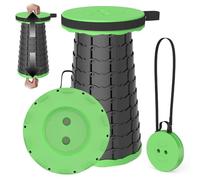 PLOGGING Tabouret Pliable et Portable,Tabouret de Camping Rétractable Télescopique Réglable pour Adultes,pour la Pêche,la Randonnée,Le Jardinage,Les Voyages,Le Barbecue,Charge Maximale de 200kg