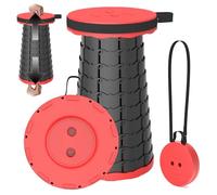 PLOGGING Tabouret Pliable et Portable,Tabouret de Camping Rétractable Télescopique Réglable pour Adultes,pour la Pêche,la Randonnée,Le Jardinage,Les Voyages,Le Barbecue,Charge Maximale de 200kg