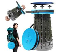 PLOGGING Tabouret pliable XXL amélioré avec coussin, 50 cm de hauteur et 30 cm de profondeur, tabourets portables pour adultes, chaise pliante plus robuste avec capacité de charge de 453,6 kg,
