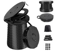 PLOGGING Toilettes de camping portables pour adultes, hauteur réglable, pot Porta portable pour camping, urgence en plein air, voiture, voyage