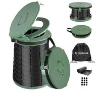 PLOGGING Toilettes de camping portables pour adultes, hauteur réglable, pot Porta portable pour camping, urgence en plein air, voiture, voyage