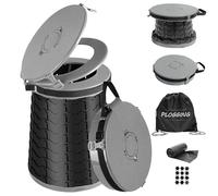 PLOGGING Toilettes de Camping Portables pour Adultes, Hauteur réglable, Pot Porta Portable pour Camping, Urgence en Plein air, Voiture, Voyage