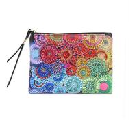 PLOIKM Poikm Flower Diamond Art Art Painting Mandsbag à Main avec chaîne, Sac à bandoulière de Maquillage, Sac à bandoulière 5d Diamond Art Sac à bandoulière pour Les Vacances de Voyage de