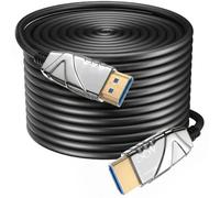 Ploiwue Câble HDMI 8K 0,6 m 48 Gbit/s AOC 2.1 extra haut débit 8K @ 60 Hz, 4K @ 120 Hz/144 Hz Dynamic HDR eARC Dolby HDCP2.2.1 compatible avec PS5 Xbox SeriesX PC TV