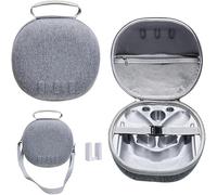 Ploiwue Mini sac pour Meta Quest 3, étui rigide pour lunettes VR 3, accessoires Eva, sac de transport, sac de suspension portable Oculus Quest 3, compatible uniquement avec écouteurs et manettes (gris