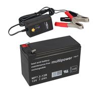 Plomb Batterie 12V 7,2Ah Compatible Gel 7,0Ah 7Ah pour Voiture Enfants Chargeurs