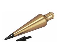 Stanley Fil à plomb 0-47-973 en laiton 225 g avec pointe de rechange