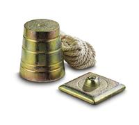 STANLEY 0-47-160 Plomb de Maçon 500 G avec Cordeau Fabriqué en France - Plaqueen Fonte Usinée - Cordeau Renforcé