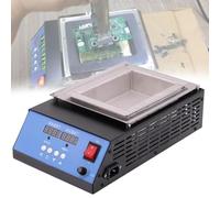 Plomb de pot de soudure, kit de pot de fusion électrique avec affichage numérique, pot en titane sans plomb 500 W-2000 W et plaque de bain à souder, 30-400 °C réglable pour le soudage(200x150mm)