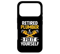 Plombier à la Retraite Fix It Yourself Plombier Plomberie Coque pour iPhone 17 Pro