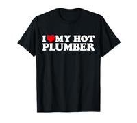 Plombier Coeur Funny Cute Plomberie Pipe Fix Handy Dating Fan T-Shirt