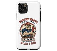 Plombier drôle, Personne ne Veut me Voir Venir chez Bulldog Plumbing Coque pour iPhone 11 Pro
