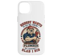 Plombier drôle, Personne ne Veut me Voir Venir chez Bulldog Plumbing Coque pour iPhone 14 Plus