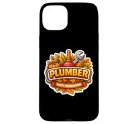 Plombier Happy Thanksgiving Automne Dinde Citrouille Coque pour iPhone 15 Plus