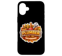 Plombier Happy Thanksgiving Automne Dinde Citrouille Coque pour iPhone 16 Plus