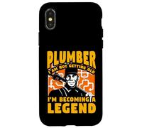 Plombier, Je ne vieillis Pas, Je deviens Une légende Coque pour iPhone X/XS