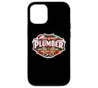Plombier Merry Christmas Service Repair Holiday Cheer on Call Coque pour iPhone 12/12 Pro
