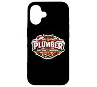 Plombier Merry Christmas Service Repair Holiday Cheer on Call Coque pour iPhone 16