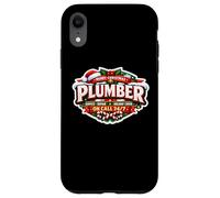 Plombier Merry Christmas Service Repair Holiday Cheer on Call Coque pour iPhone XR