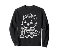 Plombier Mignon Kawaii Chat Tuyauteur Égout Sweatshirt