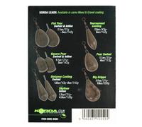 Plombs texturéss Korda Distance Casting Swivel 5oz Marron TU