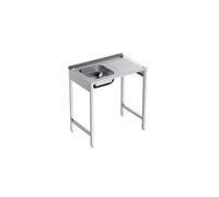 Plonge avec Bâti en inox Profondeur 500 Egouttoir Droite - Distform - - Acier inoxydable 1000x500x500xmm inox