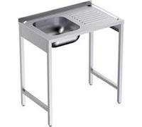 Plonge avec Bâti en inox Profondeur 500 Egouttoir Droite - Distform - - Acier inoxydable 1000x500x500xmm inox G