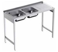 Plonge avec Bâti en inox Profondeur 500 Egouttoir Droite - Distform - - Acier inoxydable 1200x500x500xmm inox