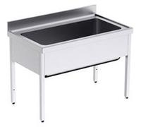 Plonge en Inox avec Bâti 1 Bac Grande Capacité Gamme 700 - Distform inox G