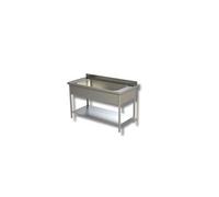 Plonge Grand Evier - Gamme 600 - - - Inox AISI430 1600x600x850mm