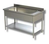 Plonge Grand Evier - Gamme 600 - Ristopro - - Inox AISI430 1800x600x850mm inox G